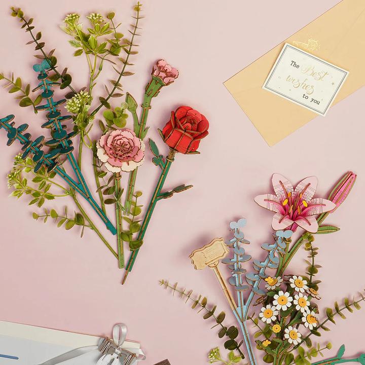 Produktbild Robotime Bausatz Blumenkiste mit Griff, Modell Art: Dekoration