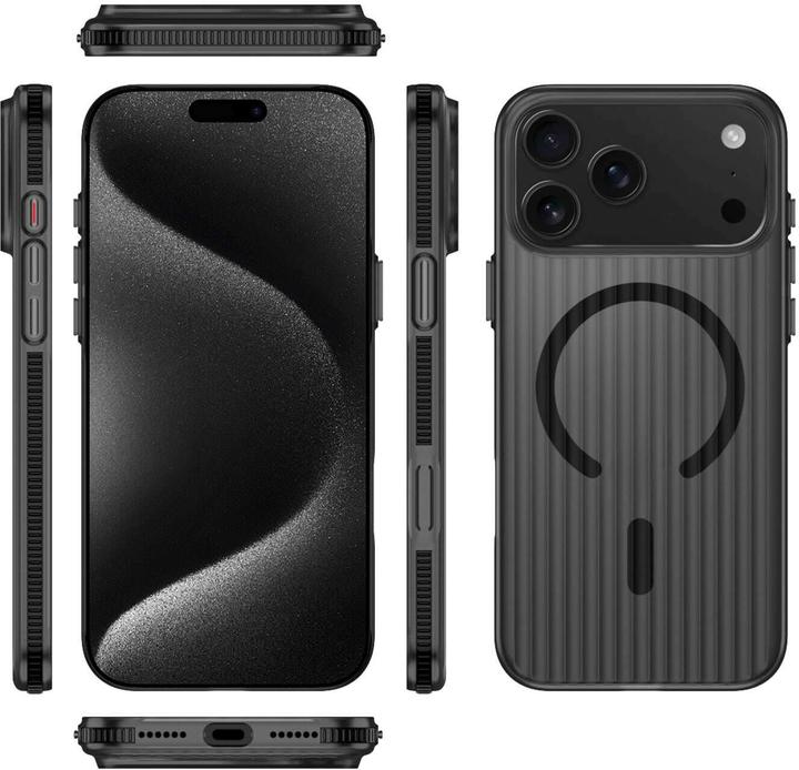 Produktbild 4smarts 541642, Cover, Apple, iPhone 17 Pro Max, 17,5 cm (6.9"), Schwarz, Transparent (Apple iPhone 17 Pro Max)