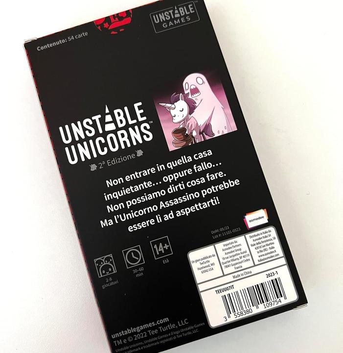 Actual product image Asmodée Unstable Unicorns - Nightmares (Expansion Pack) (Italian)
