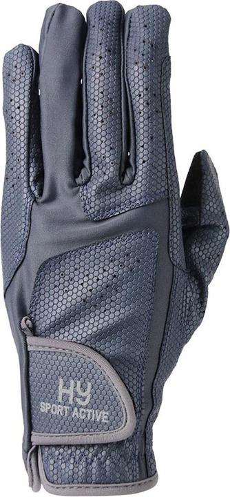 Produktbild Hy Equestrian Logo Reithandschuhe PU Kunststoff Lycra (L)