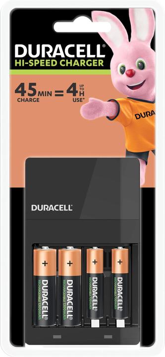 Actual product image Duracell Hi-Speed Value Charger incl. 2x AA and 2x AAA (4 pcs., AA, AAA, 1300 mAh, Battery + charger)