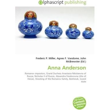 Anna Anderson, Fachbücher