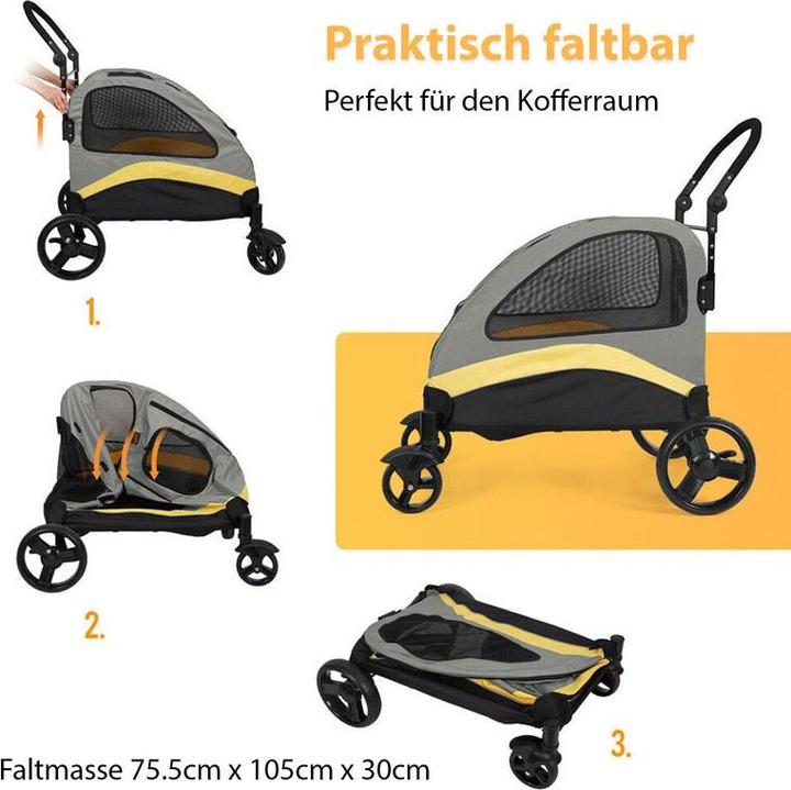 Immagine prodotto Hermex Passeggino per cani (Cane, Pieghevole, Traspirante)