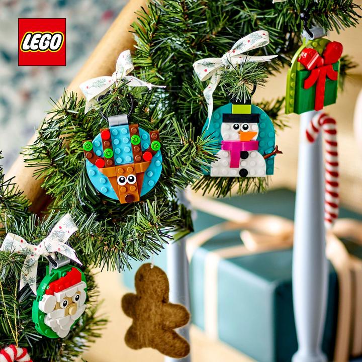 Produktbild LEGO Verschiedene Christbaumanhänger (40744, LEGO Iconic)