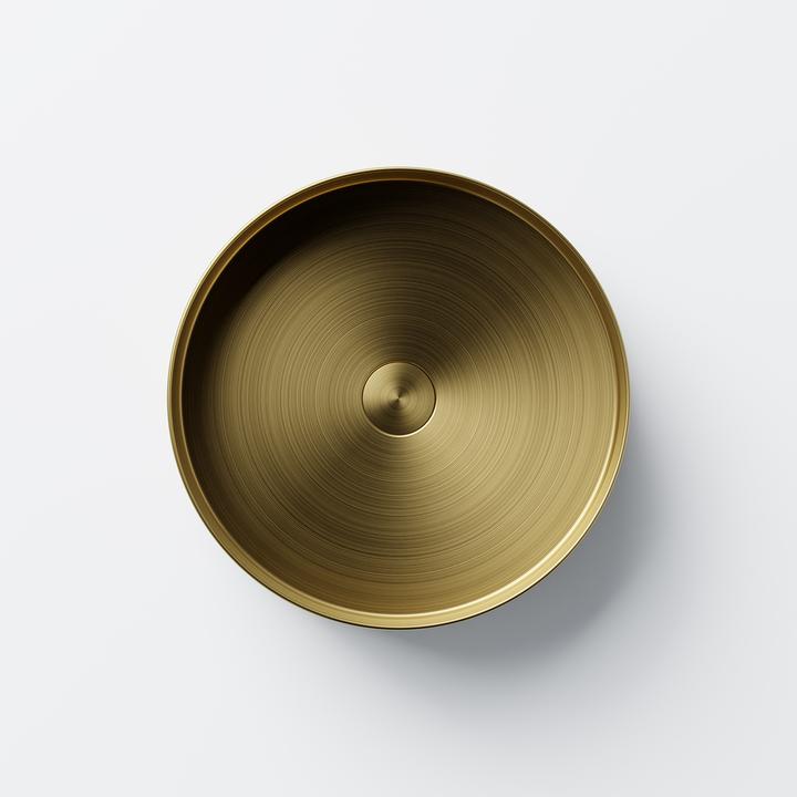 Produktbild Steinberg Série 442 lavabo à poser, rond, acier inox, sans trou pour robinet, sans trop-plein, 400x400x110mm (400 mm, 400 mm)