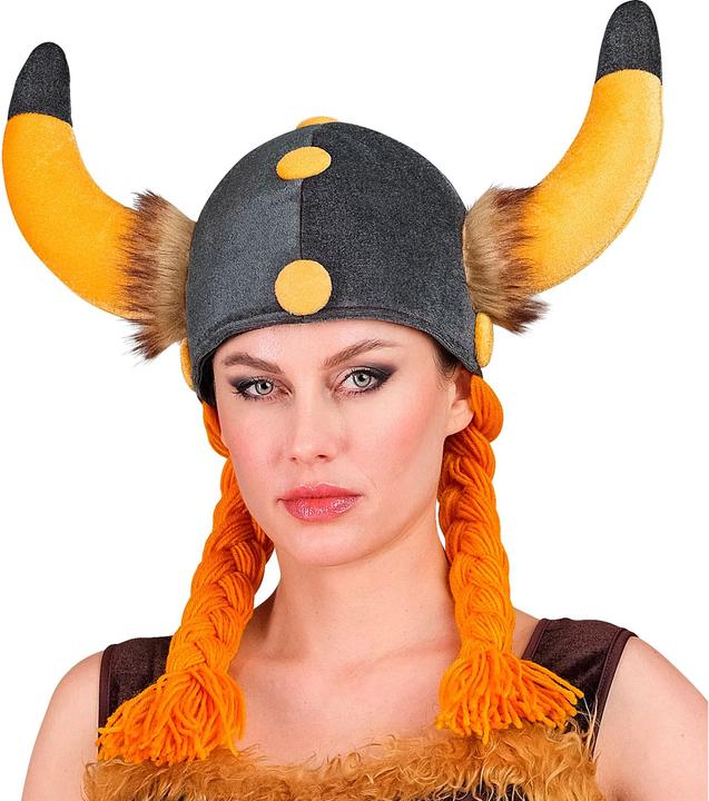 Actual product image Widmann Wikingerhelm Mit Zöpfen