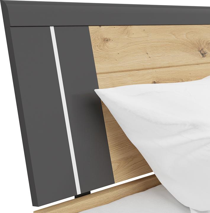 Image du produit Black Red White Lit (180 x 200 cm)