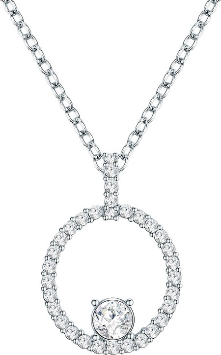 Produktbild Lulu & Jane Damen Messing verziert mit Kristallen von Swarovski® silber 42,0 cm Basiskette + 7,0 cm Verlängerung (Messing, 42 - 49 cm)