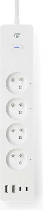 Nedis N WIFIP313EWT - Switchable WLAN socket strip 4-way 4x USB