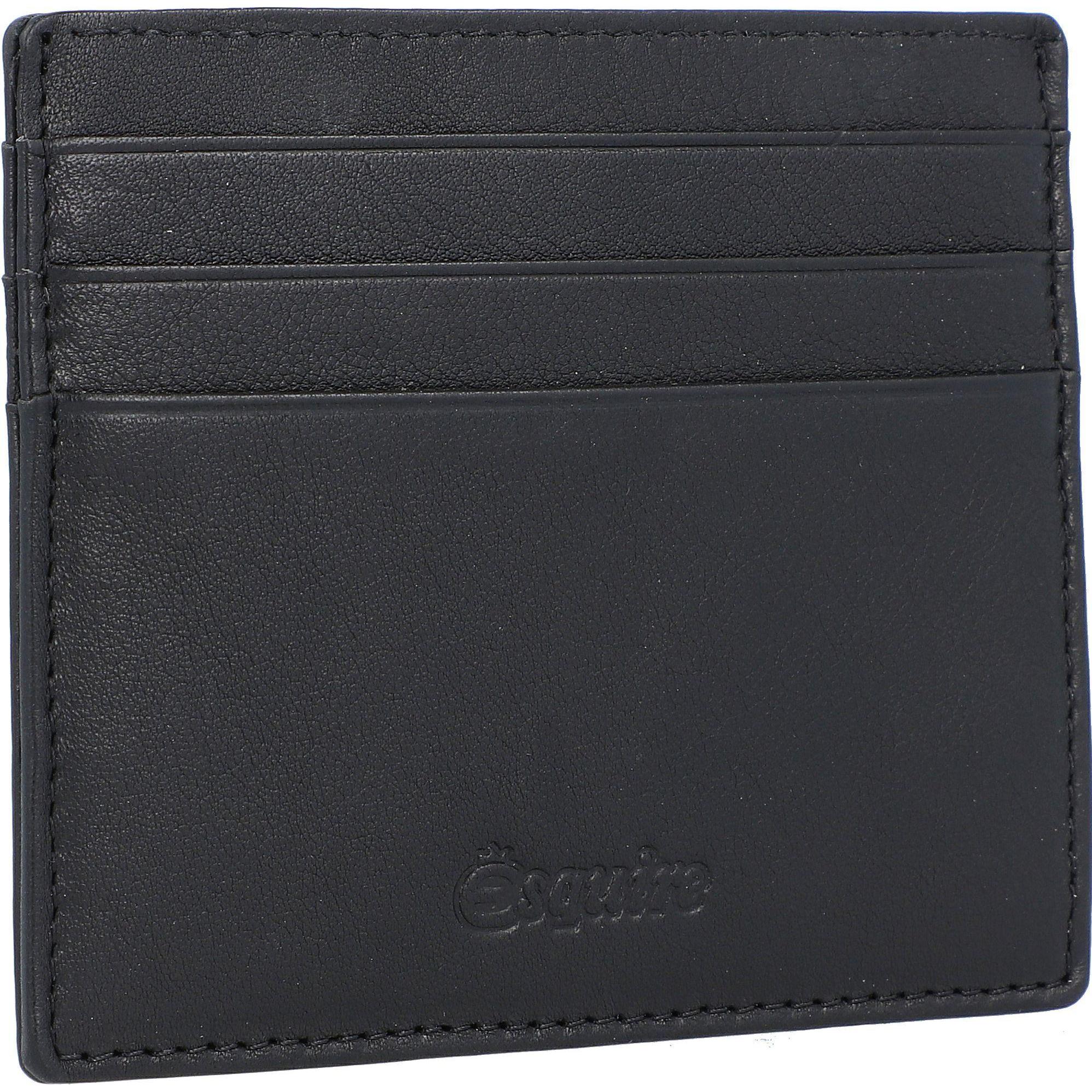 Thumbnail - Esquire, Herren, Portemonnaie, Oslo Kreditkartenetui RFID Leder 10 cm, Schwarz