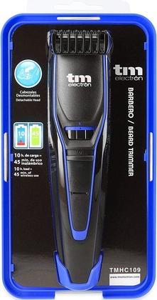 Immagine prodotto TM Electron TMHC109A Tagliacapelli a batteria con batteria da 600mAh e 20 lunghezze di taglio - Blu/Nero