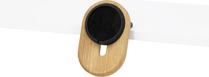 Actual product image Oakywood MagSafe iPhone Desk Shelf Mount - magnetic shelf mount for iPhone - color Oak -