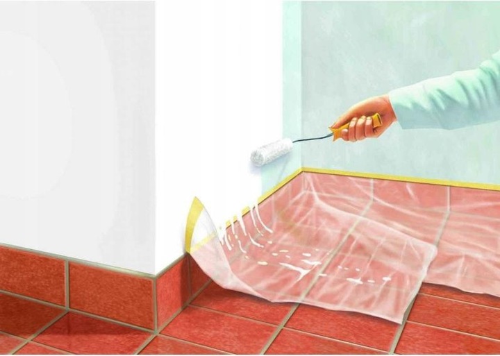 Produktbild tesa 58871-00000-00 Plástico protector + cinta de pintar, Durchsichtig (2600 mm)