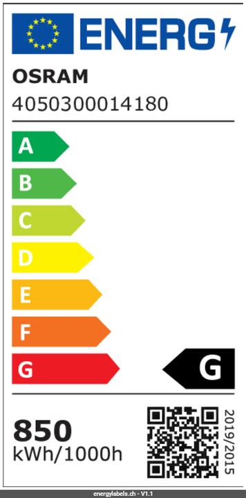 Energy Label Osram Halogen studio lamp R7s (800 W, R7s)