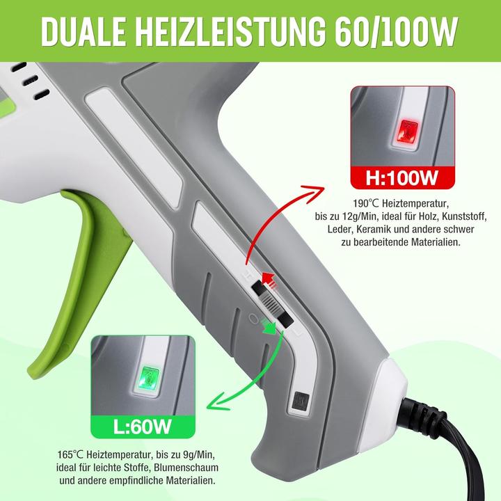Produktbild Workpro Heissklebepistole inkl. 10 Klebesticks