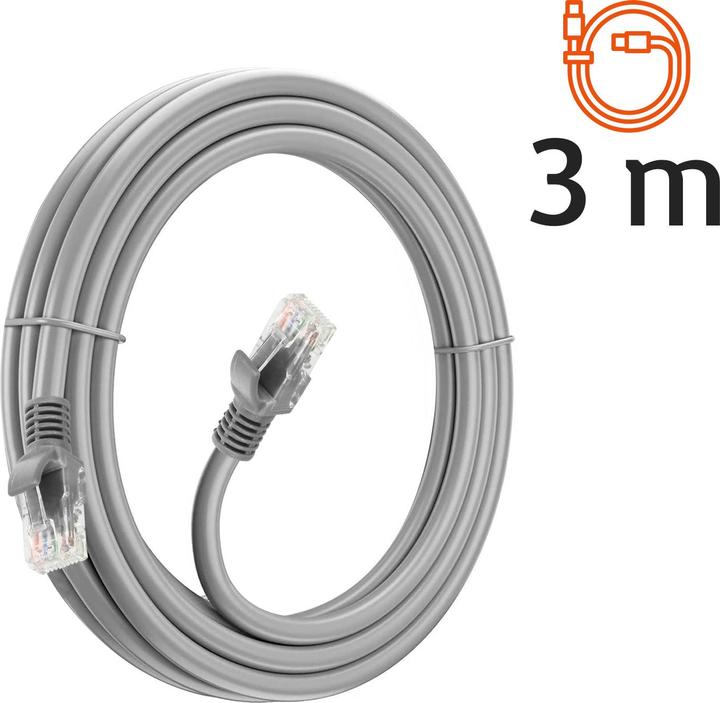 Immagine prodotto LinQ Cavo di rete Ethernet RJ45, CAT6, 3m (CAT6, 3 m)