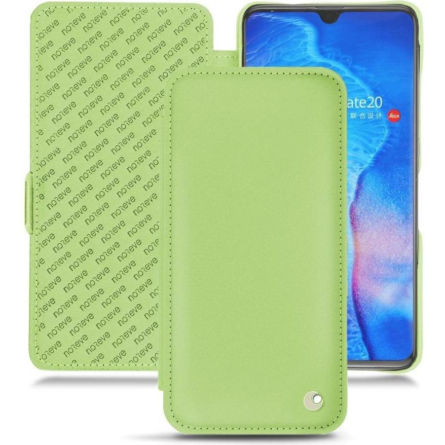 Noreve Lederschutzhülle horizontal (Huawei Mate 20), Smartphone Hülle, Grün
