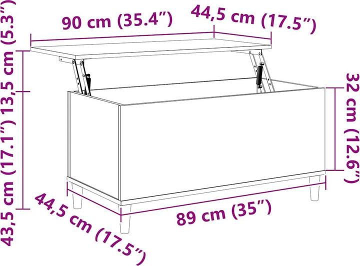 Produktbild vidaXL Couchtisch