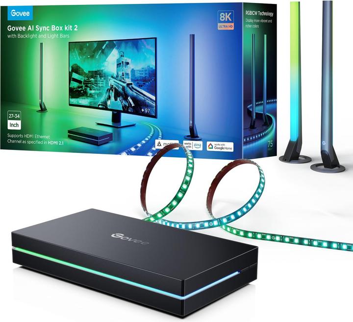 Actual product image Govee AI Sync Box 2 - 27-34 inch PC