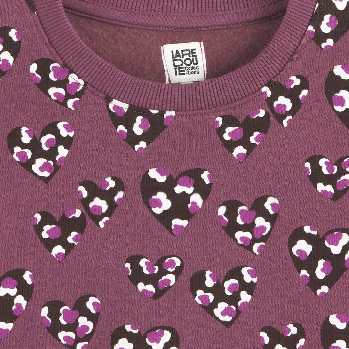 Actual product image La Redoute Collections Bedrucktes Sweatshirt mit Herzen (164)