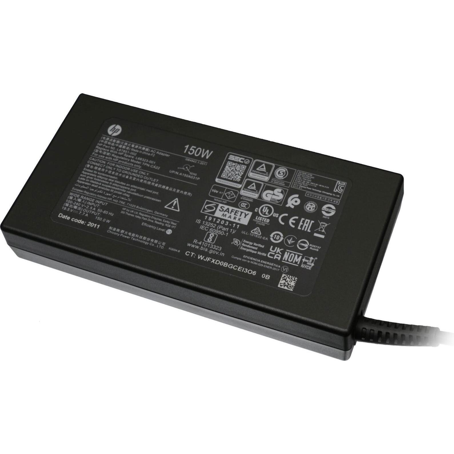 HP AL192AA (150 W), Notebook Netzteil, Schwarz