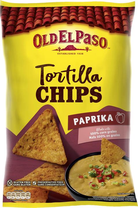 Old El Paso Tortilla Chips Paprika 185 g (185 g, 1 pcs.)