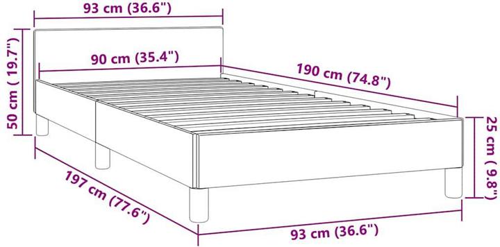 Produktbild vidaXL Tiffi (90 x 190 cm)
