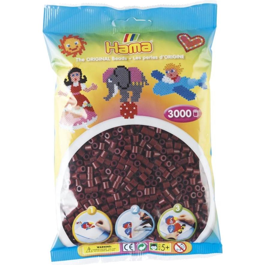 Hama Beads 201-30, Burgund, Rohrförmige Perle, 3000 Stück(e)