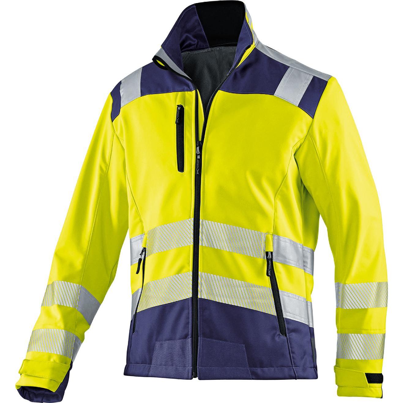 Kübler, Arbeitsjacke, Softshell Jacke REFLECTIQ PSA 2 warngelb/dunkelblau Form 1507 Grösse L (L)