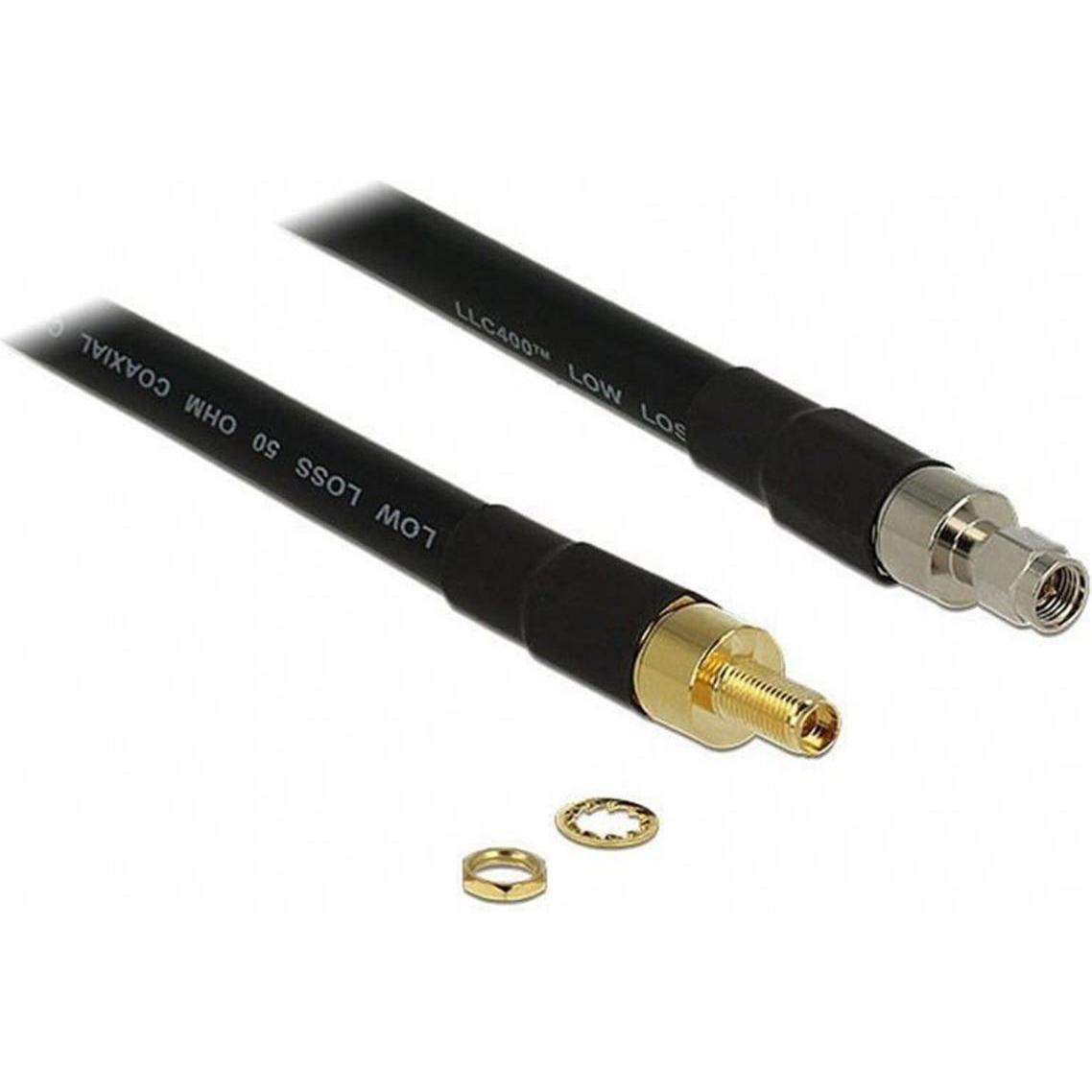 Delock GSM/UMTS/LTE Verlängerungskabel, 3m (0.35 dB, Antennenkabel), Antennenkabel