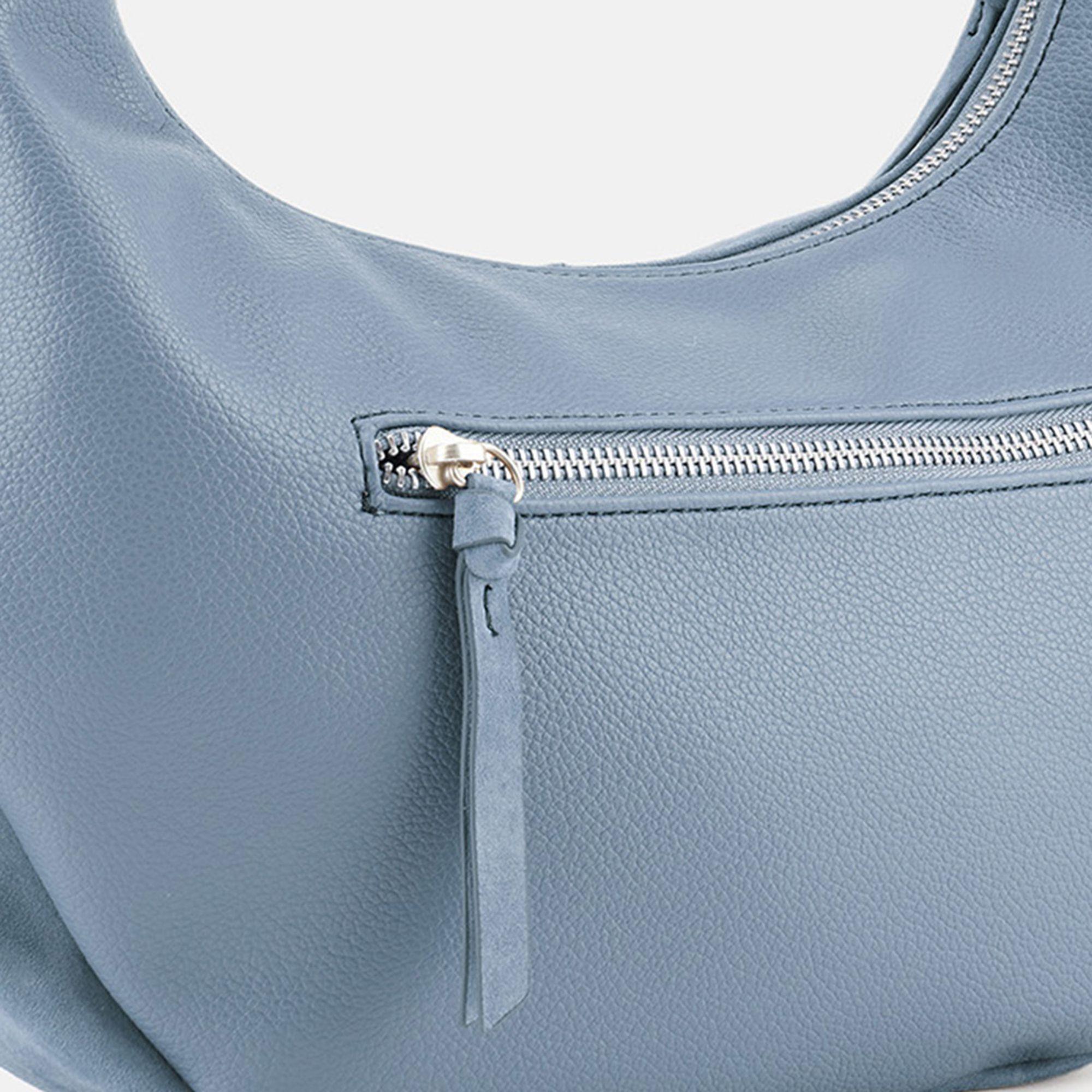 Thumbnail - FredsBruder, Handtasche, Best to Come Schultertasche Leder 37 cm, Blau