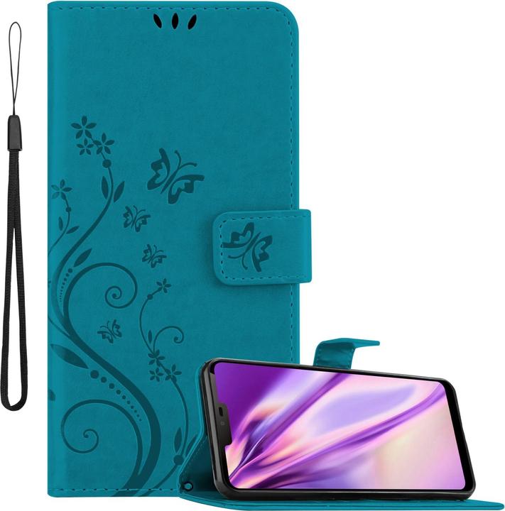 Actual product image Cadorabo Flower Book Case for LG G7 ThinQ / FIT / ONE (G7 ThinQ, LG G7 Fit, OnePlus X)