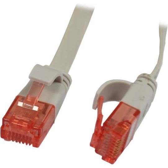 Synergy 21 Patchkabel RJ45 UTP(U/UTP). 0.5m grau, CAT6, PVC, Flach, Sy (U/UTP, CAT6, 0.50 m), Netzwerkkabel
