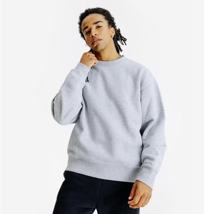 Immagine prodotto Decathlon Sweatshirt Herren Rundhals - Elementals grau meliert (M)