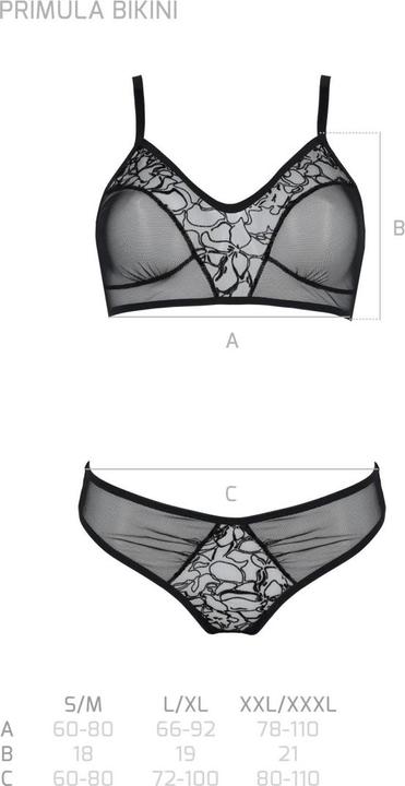 Actual product image ECO Collection Primula 2-piece bralette set black (M, S)
