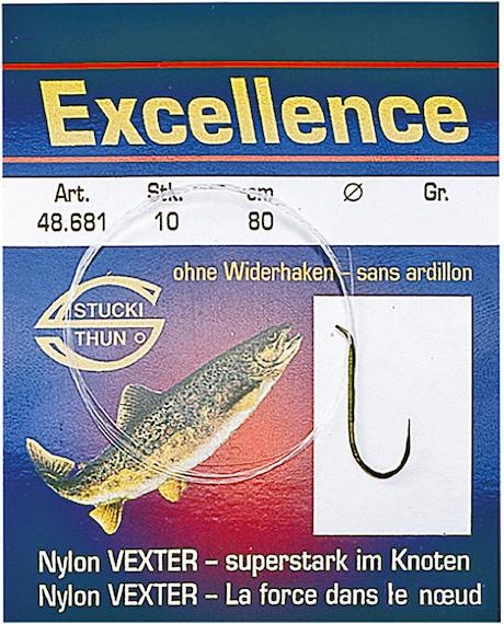 Actual product image Stucki Thun Excellence glued hooks without barbs