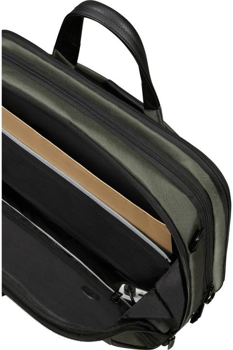 Actual product image Samsonite Laptopschoudertas - Pro-Dlx 6 Bailhandle 15.6 inch Uitbreidbaar 16/23 l - Green (15.60")