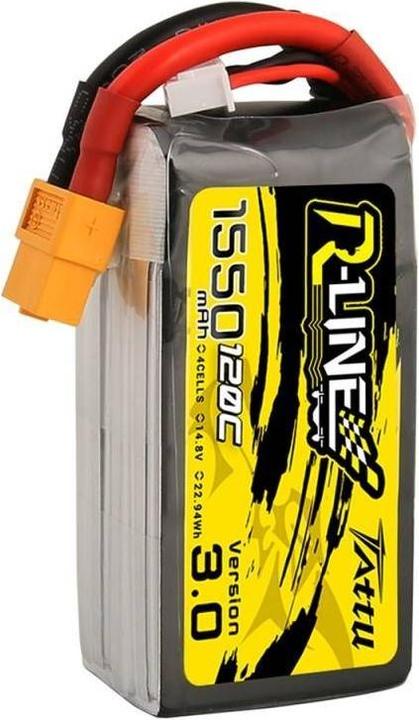 Produktbild Tattu RC-Akku LiPo 1550 mAh 14.8 V 120C R-Line V3.0 (14.80 V, 1550 mAh)