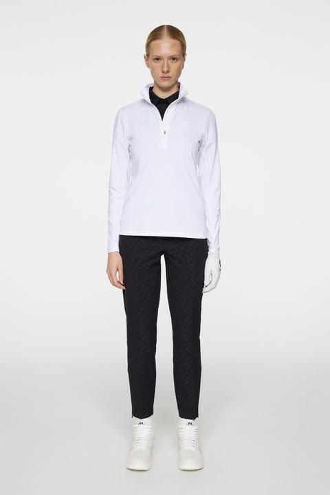 Produktbild J. Lindeberg Lauryn Quarter Zip Mid Layer Damen Weiss (S)