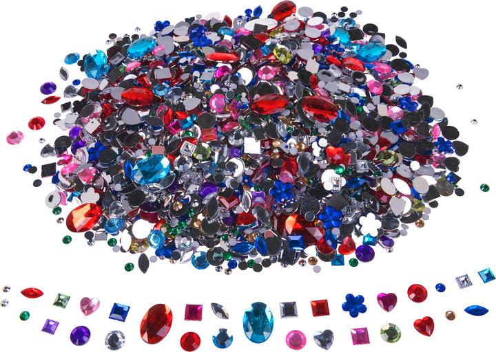 VBS XXL Pierres décoratives "Couleurs & Formes Mix", 430 g