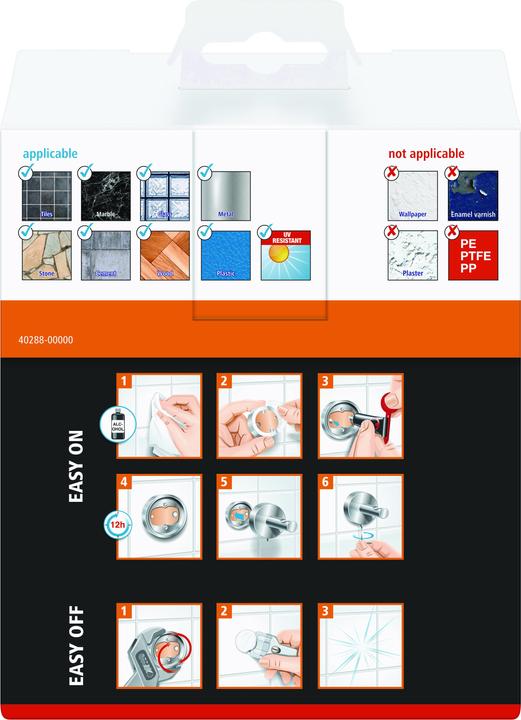 Produktbild tesa LUUP Toilettenrollenhalter inkl. Klebelösung ohne Bohren