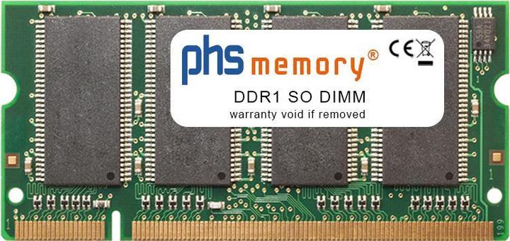 Actual product image PHS-memory 512MB RAM memory for Medion Akoya MD95400 DDR1 SO DIMM 333MHz