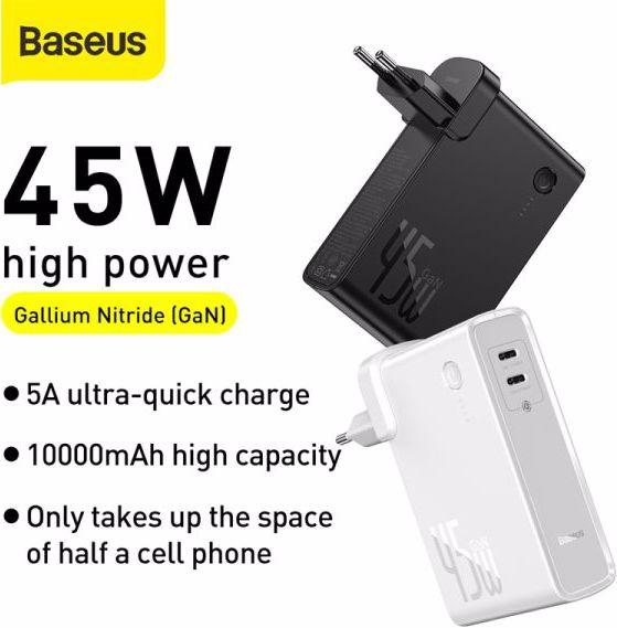 Produktbild Baseus 2in1 GaN Charger + Powerbank 10'000mAh