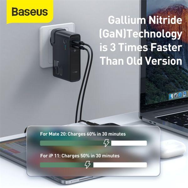 Produktbild Baseus 2in1 GaN Charger + Powerbank 10'000mAh
