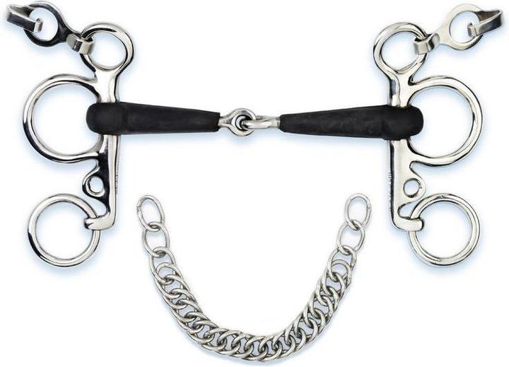 Stübben Pelham Edelstahl gummiert einf. gebr. 16mm