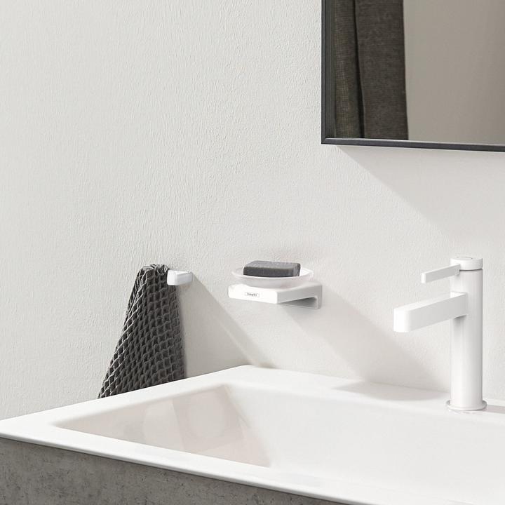 Actual product image hansgrohe AddStoris soap holder, wall-mounted, matt white