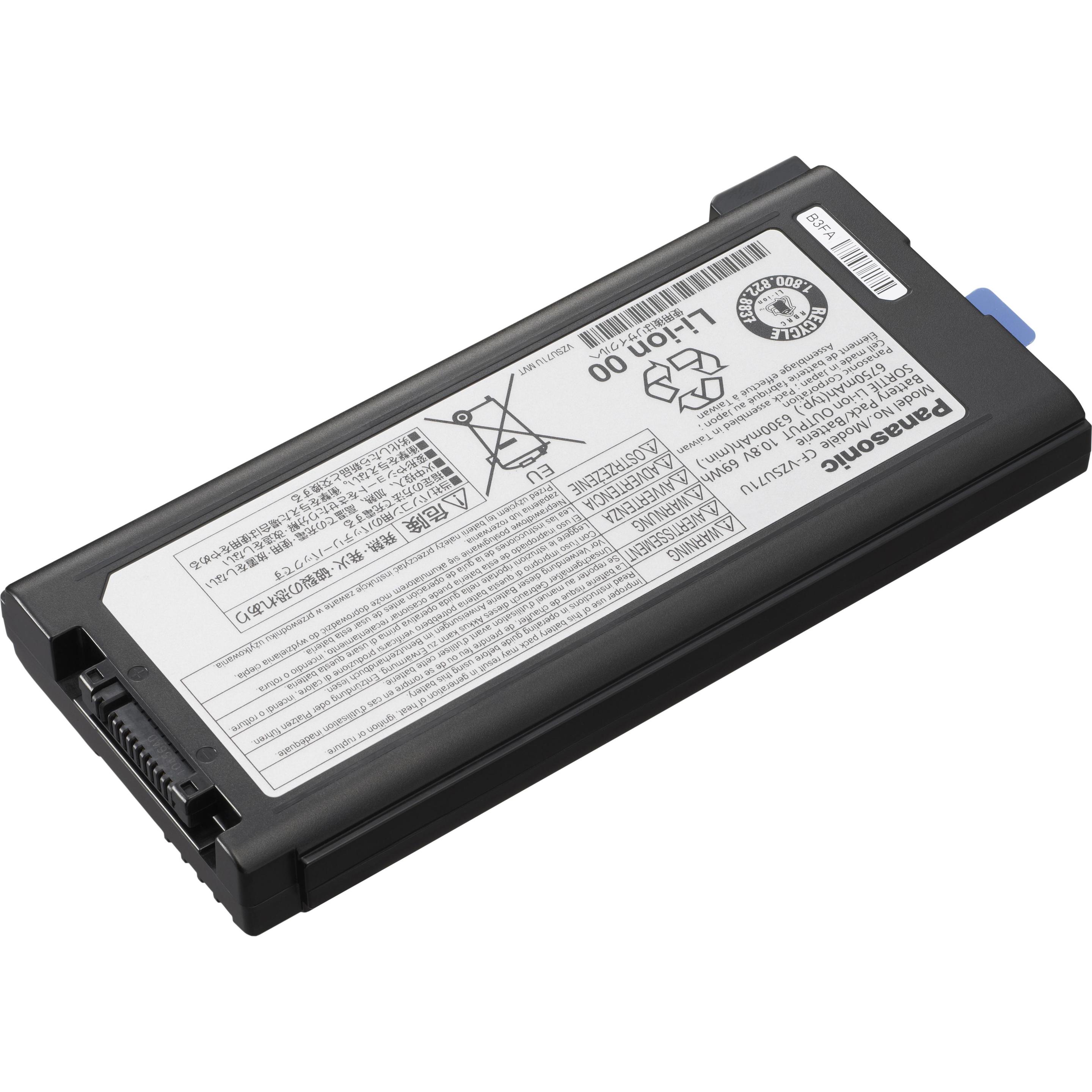Panasonic Li-Ion Battery Pack for Toughbook CF-53 / CF-52 mk4 mk5 9cell 73Wh (9 Zellen, 6750 mAh), N