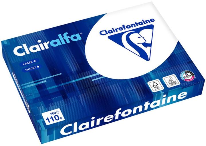 Produktbild Clairefontaine Multifunktionspapier Clairalfa A3 420x297mm 110g/qm weiss VE=500 Blatt (110 g/m², 500 x, A3)