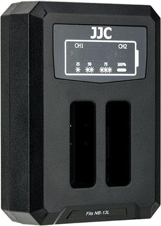 Productafbeelding JJC Canon DCH NB13L USB Dubbele Batterijlader (voor Canon NB 13L) (Batterijlader voor camera)