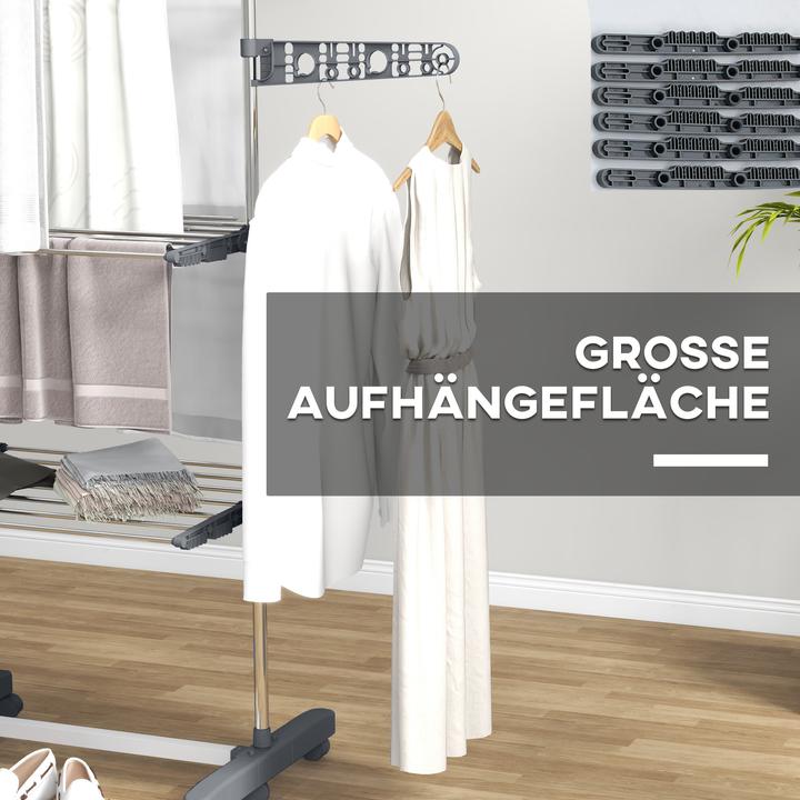 Actual product image Homcom Laundry rack with clothes hooks